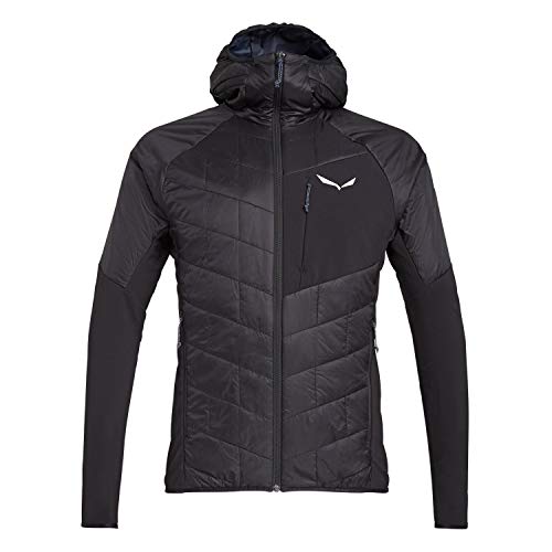 SALEWA Ortles Hybrid Tirolwool Celliant Chaqueta, Hombre, Negro (Black out), S
