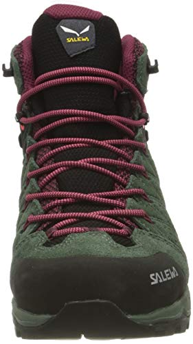 Salewa WS Alp Mate Mid WP Botas de Senderismo, Duck Green/Rhododendon, 42 EU