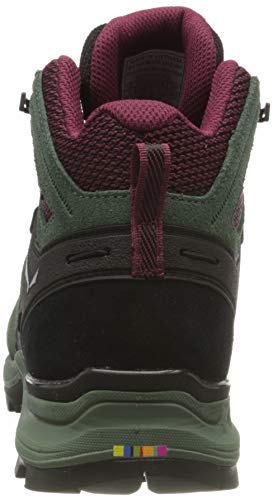 Salewa WS Alp Mate Mid WP Botas de Senderismo, Duck Green/Rhododendon, 42 EU