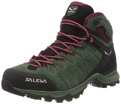 Salewa WS Alp Mate Mid WP Botas de Senderismo, Duck Green/Rhododendon, 42 EU