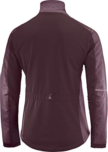 SALOMON Agile Softshell JKT W Chaqueta, Mujer, Winetasting/Heather, s