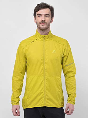 SALOMON Agile Wind Jkt Jacket, Hombre, Amarillo (Citronelle), XL