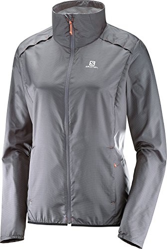 SALOMON Agile Wind JKT W - Chaqueta, Mujer, Gris - (Forged Iron)