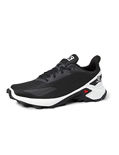 Salomon Alphacross Blast Hombre Zapatos de trail running, Negro (Black/White/Black), 46 ⅔ EU