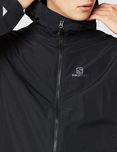 SALOMON Explore WP JKT M Chaqueta Impermeable, Hombre, Negro, S