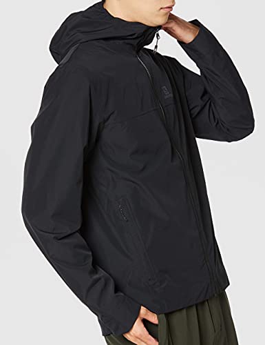 SALOMON Explore WP JKT M Chaqueta Impermeable, Hombre, Negro, S