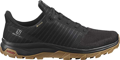 Salomon Outbound Prism Gore-Tex (impermeable) Mujer Zapatos de trekking, Negro (Black/Black/Gum1a), 40 ⅔ EU