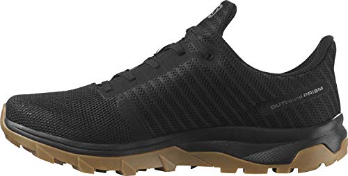 Salomon Outbound Prism Gore-Tex (impermeable) Mujer Zapatos de trekking, Negro (Black/Black/Gum1a), 40 ⅔ EU