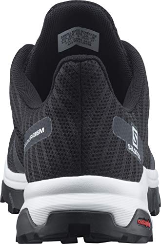 Salomon Outbound Prism Hombre Zapatos de trekking, Negro (Ebony/White/Black), 43 ⅓ EU