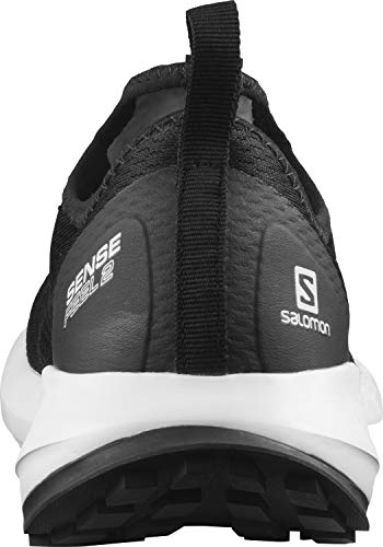 Salomon Sense Feel 2 Mujer Zapatos de trail running, Negro (Black/White/Black), 44 EU