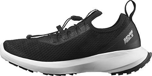 Salomon Sense Feel 2 Mujer Zapatos de trail running, Negro (Black/White/Black), 44 EU