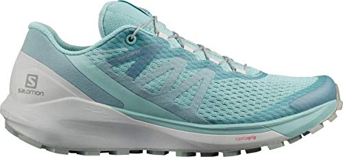 SALOMON Sense Ride 4 W, Zapatillas de Senderismo Mujer, Pastel Turquoise/Lunar Rock/Slate, 36 EU