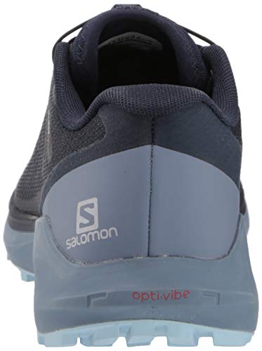 SALOMON Shoes Sense Ride, Zapatillas de Running Mujer, Multicolor (Navy Blazer/Flint Stone/Angel Falls), 40 2/3 EU