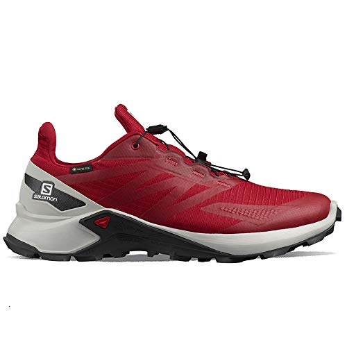 SALOMON Supercross Blast GTX, Zapatillas de Senderismo Hombre, Chili Pepper/Lunar Rock/Ebony, 44 EU