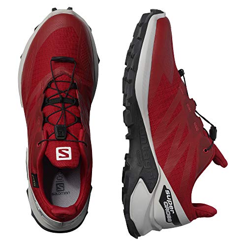 SALOMON Supercross Blast GTX, Zapatillas de Senderismo Hombre, Chili Pepper/Lunar Rock/Ebony, 44 EU