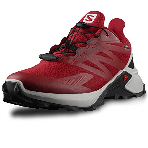 SALOMON Supercross Blast GTX, Zapatillas de Senderismo Hombre, Chili Pepper/Lunar Rock/Ebony, 44 EU