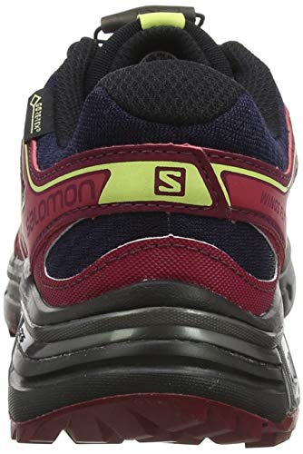 Salomon Wings Flyte 2 GTX W, Zapatillas de Running para Asfalto Mujer, Azul (Evening Blue/Beet Red/Sunny Lime Evening Blue/Beet Red/Sunny Lime), 40 2/3 EU