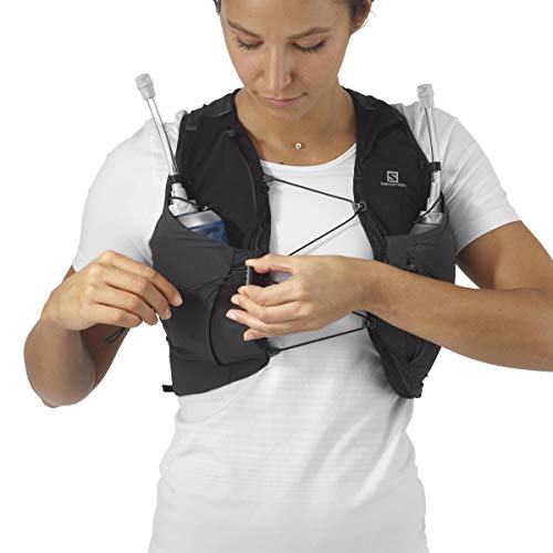 Salomon Womens Sense Pro 5 Set Running Hydration Vest, Black, Medium