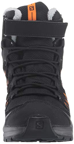 Salomon XA Pro 3D Winter TS CSWP J, Calzado de Invierno, Negro/Naranja (Black/Magnet/Tangelo), 35 EU