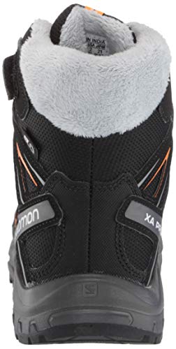 Salomon XA Pro 3D Winter TS CSWP J, Calzado de Invierno, Negro/Naranja (Black/Magnet/Tangelo), 35 EU