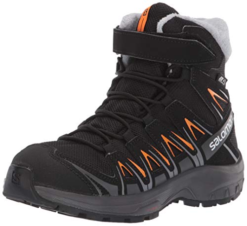 Salomon XA Pro 3D Winter TS CSWP J, Calzado de Invierno, Negro/Naranja (Black/Magnet/Tangelo), 35 EU