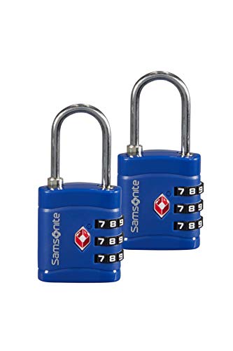 SAMSONITE Global Travel Accessories - Three Dial TSA Combi Candado para equipaje 7 centimeters 1 Azul (Midnight Blue)