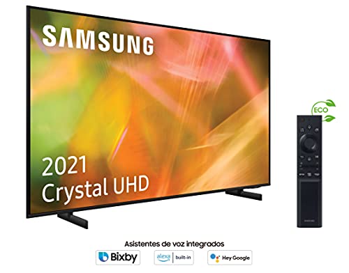 Samsung 4K UHD 2021 50AU8005- Smart TV de 50" con Resolución Crystal UHD, Procesador Crystal UHD, HDR10+, Motion Xcelerator, Contrast Enhancer y Alexa Integrada