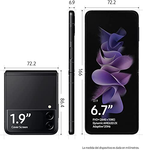 Samsung Galaxy Z Flip3 5G – Plegable, pantalla 6,7” (AMOLED FHD+, 8GB RAM + 128GB almacenamiento, doble cámara trasera, 3300 mAh carga rápida 25W) Verde [Versión ES] + Wireless Charger Dúo