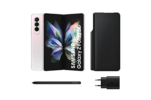 Samsung Galaxy Z Fold3 5G – Teléfono móvil sin tarjeta SIM, Android, Plegable, Smartphone, 256 GB, Plata + Note Pack (Version ES)