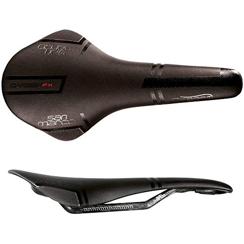 San Marco Concor Carbon-FX Wide Sillín de Ciclismo, Hombre, Negro, Talla Única