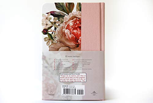 Santa Biblia / Holy Bible: Biblia Reina Valera 1960, Pink, rosada con flores, Tamano Manual