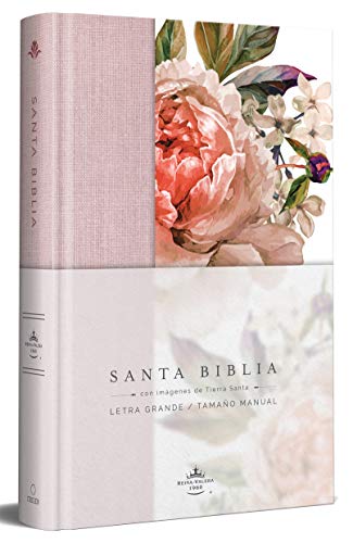 Santa Biblia / Holy Bible: Biblia Reina Valera 1960, Pink, rosada con flores, Tamano Manual