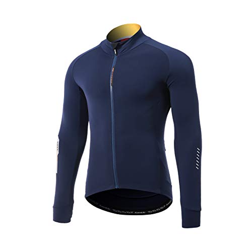 Santic Maillot Ciclismo Hombre Largas Invierno Térmico Maillot Bicicleta Armada EU L