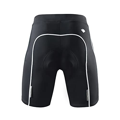 Santic Pantalones cortos de ciclismo para mujer acolchados pantalones cortos de ciclismo para mujer - Martha, blanco, M