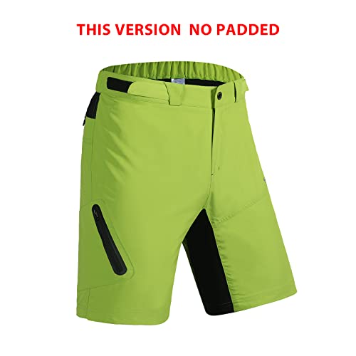 Santic Pantalones Cortos MTB Hombre Pantalones Cortos Ciclismo para Hombre Verde EU L