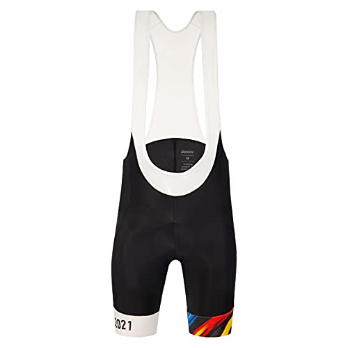 Santini Karma EVO-Bib Shorts Splashes Design Flanders 2021 Culotte, Sport, BI (Blanco), XXL