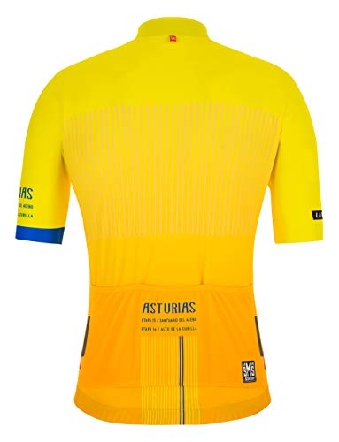 Santini La Vuelta-Santuario del Acebo 2019 - Pantalón Corto para Hombre, Hombre, RE94075RACEBO, Multicolor, XX-Large