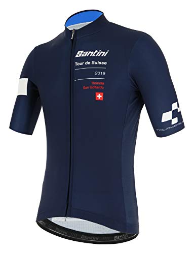 Santini Tour De Suisse-Tremola 2019 - Pantalón Corto para Hombre, Hombre, RE94075CTREMO, Multicolor, X-Large