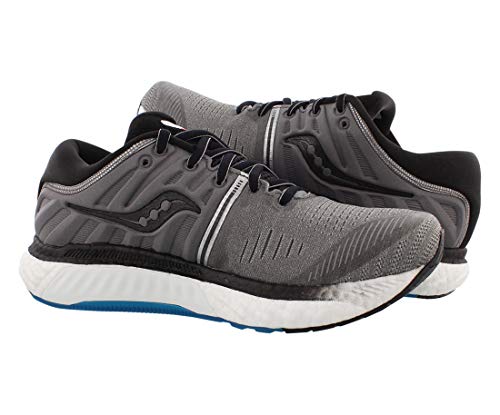 Saucony Hurricane 22, Zapatillas de Running por Hombre, Gris (Grey/Black 25), 42 EU