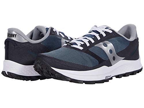 Saucony Icono de Peregrine 11, azul (Azul marino/Plateado), 42.5 EU