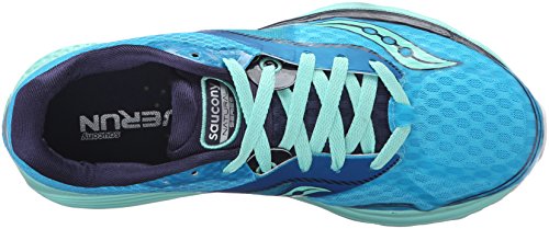 Saucony S10298-4, Zapatillas de Running Mujer, Turquesa Uzul Plata Blanco Negro, 37 EU