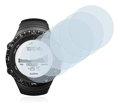 savvies Protector Pantalla Compatible con Suunto Core Regular Black (6 Unidades) Película Ultra Transparente