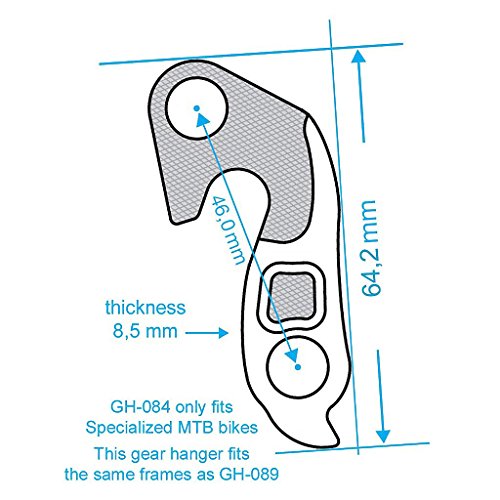 Schaltauge24 Aluminio patilla para Specialized Sirrus Alloy Long > 28T Cog 2003 – 2013