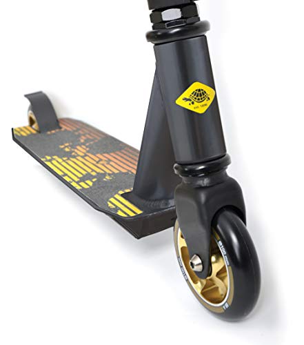 Schildkröt Patinete de Acrobacias Untwist Fire, Alta Calidad con Llanta de Aluminio, Ruedas de PU de 100 mm, para Grandes Trucos y Acrobacias, 510461