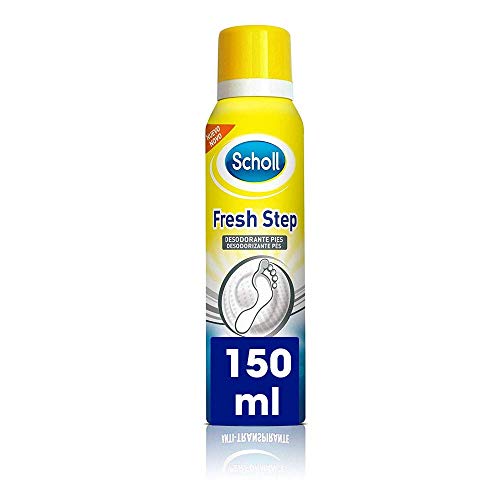 Scholl Desodorante Pies Fresh Step Anti-Transpirante elimina el olor y mantiene tus zapatos frescos - Spray 150ml