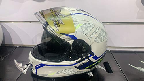 Scorpion - Casco de moto integral EXO-510 Air ocluta blanco perla talla L