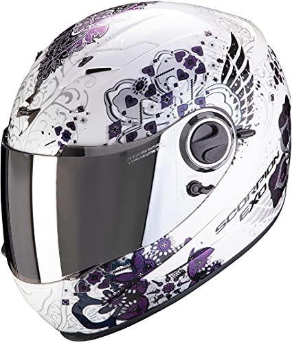 Scorpion NC Casco per Moto, Hombre, Blanco, XS