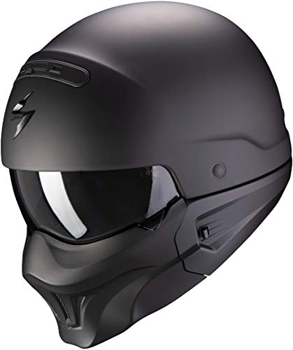 Scorpion NC Casco per Moto, Hombre, Negro, XL