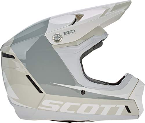 Scott 350 Evo Plus Carry MX 2020 - Casco de enduro para moto, color negro, color Blanco, tamaño L (59-60 cm)