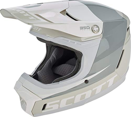 Scott 350 Evo Plus Carry MX 2020 - Casco de enduro para moto, color negro, color Blanco, tamaño L (59-60 cm)
